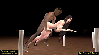 Tifa Needs a Bigger Partner in Doggy Position