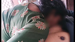 Desi Indian Marathi Pooja Feeds Her Student with Her Big Tits