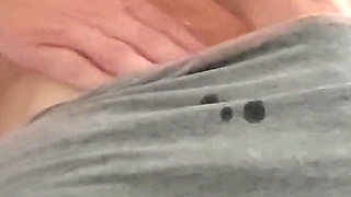 Squirting in Stretch Pants