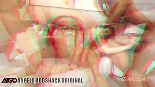 Emily Pink 6on1 Hardcore TAP gangbang with pee, anal creampie