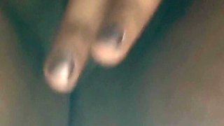 Revathi Telugu Woman in Sexy Baby Doll Chemise Dress Masturabting