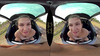 Preggo Teen Fucked By The Side Of The Road In The Trunk Of The Car - AmateurCouplesVR