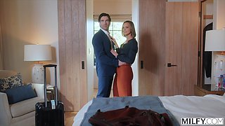 Milfy Naughty Serenity Fucks Young Stud While Hubby Watches