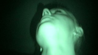 Horny couple fucks in the dark while parents are sleeping