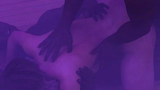 Naughty Neighbours - V0.60 - Three Black Strangers Fucked Susan in the Sauna with Their BBC