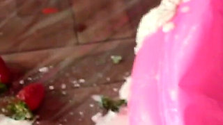 Whipped Cream Enema, Strawberries & Pee Play