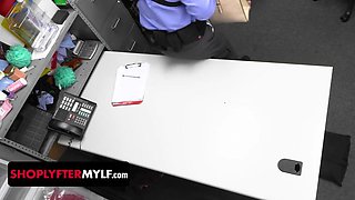 LP Officer Brings Step Mom And Step Daughter Into The Back Office For A Dick Deep Cavity Search - Big dick