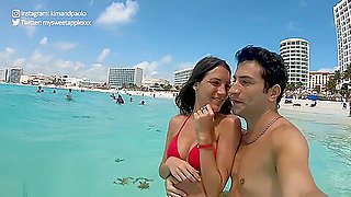 Public Sex in Hotel Balcony Spring Break in Cancun - Amateur MySweetApple