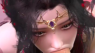 3D Cute Cosplay Model Have a Hardcore Sex in the Bedroom
