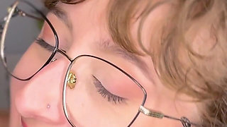 Sad Silly Sex Therapist Teaches You How to Cum in Her Mouth