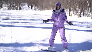 Dp With A Snow Angel With Mick Blue, Damon Dice, Angel Youngs - Brazzers