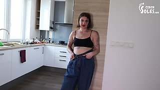 POV Gym Girl Sneakers Domination