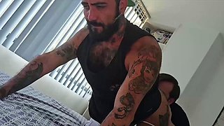 Horny Top Slides Fat Dick Inside Lovers Ass