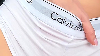 Desperately Wetting Ck Panties and Pissing on My Face in My Car