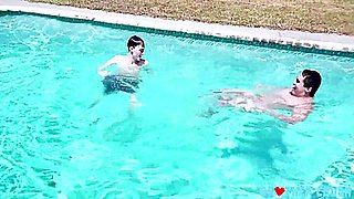 Stepbrother Crush: Teens 18+ Share More Than Laughter By The Water With Valentino Nappystar, Kurt Niles And Axel Kane