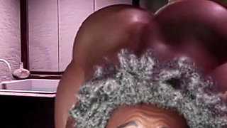 Old Ebony 80 Yo Granny Fat and with Big Boobs Fuck Good!!