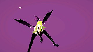 Morrigan Aensland Nude Dance and Sex Hentai Darkstalkers Mmd 3D Blonde Hair Color Edit Smixix