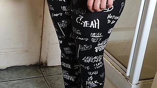 Step mom in leggings fucked from behind by step son friend