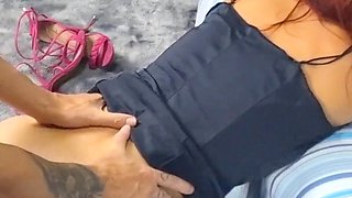 Housewife Without Panties Receives Internet Technician in Her Home