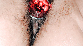 First Time Butt Plug Insertion and Then Fingering to Orgasm