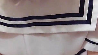 When I'm Pushed up From Below Like That, It Feels so Good I Can't Hold Back My Voice. Semen Overflows From the Back of My Pussy.