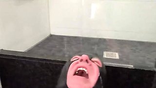 Masked Face Golden Shower HD - Femdom Pissing in Mouth Toilet Slave