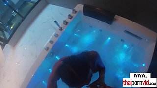 Thai teenage enjoying a penis in the jacuzzi