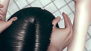 Bathroom Slut Facefucked
