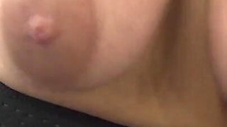 Shaking My Saggy Tits Over the Table