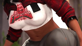 Busty Tattooed Muscular Girl with a Big Ass Rides Big Cock and Gets a Hot Pussy Creampie - Taboo University (steam Game)