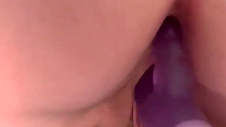 Hot MILF Double Penetrating with Sex Machine