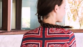 Tiny Czech babe and slender blonde strip