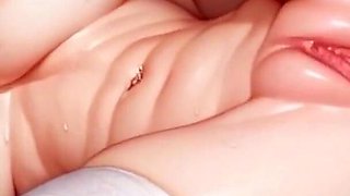 Ai Blue Haired Woman in Foursome