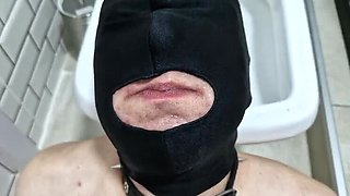 Brunette Dominatrix Nika Pisses in Slave's Mouth - Toilet Fetish Femdom Golden Shower
