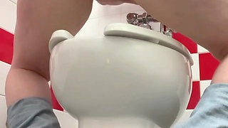 Pissing & Teasing You with My Sexy Ass in Public Toilets