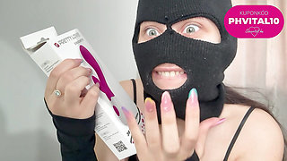 The  steals my vibrator and masturbates with it