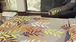 Sexy Ebony Girl Wanted to Suck Husbands Dick and Lick My Pussy, so We Invited Her in to Have Her Banged