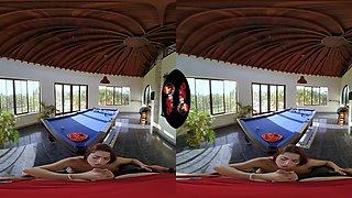 Topless Pool Persuasion - VRLatina