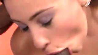 Hot Latina MILF with big boobs takes a big black cock