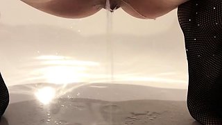 Beautiful blonde nanny and big boobed blonde MILF get pumped