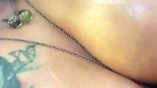 Oiled Tits Big Pierced Nipples in the Woods