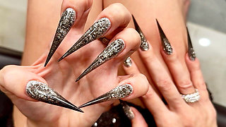 Long Claws - My New Shape, Long Nails with Long Flexible Fingers Wide Palms, Finger Sucking
