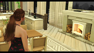 The Blissful Simmers Cheating Husband Fucks Maid While Wife Is Home