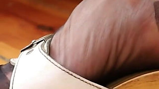 Calm Dangling in Sheer Nylons