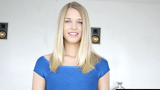 Blonde babe Lacey Johnson gets her pussy railed by Flash Brown