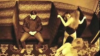 Strippers dance in the semi private room