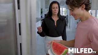 Hot mom-in-law lures with forbidden touch