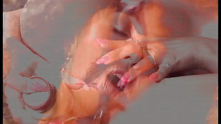 Two horny German sluts sharing big dick in a threesome