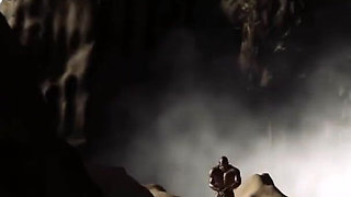 Hot sex on the beach! Big black man bangs a horny ebony on the savage island