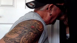 Cockhungry moustache amateur cocksucking